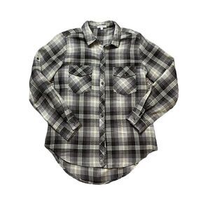 RAG POETS Long Sleeve Plaid Button Down Shirt Size Medium